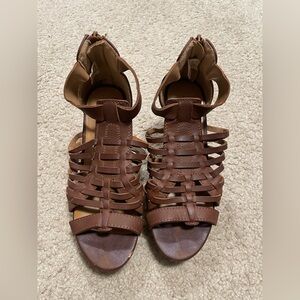 Brown Strappy Women's Sandals
